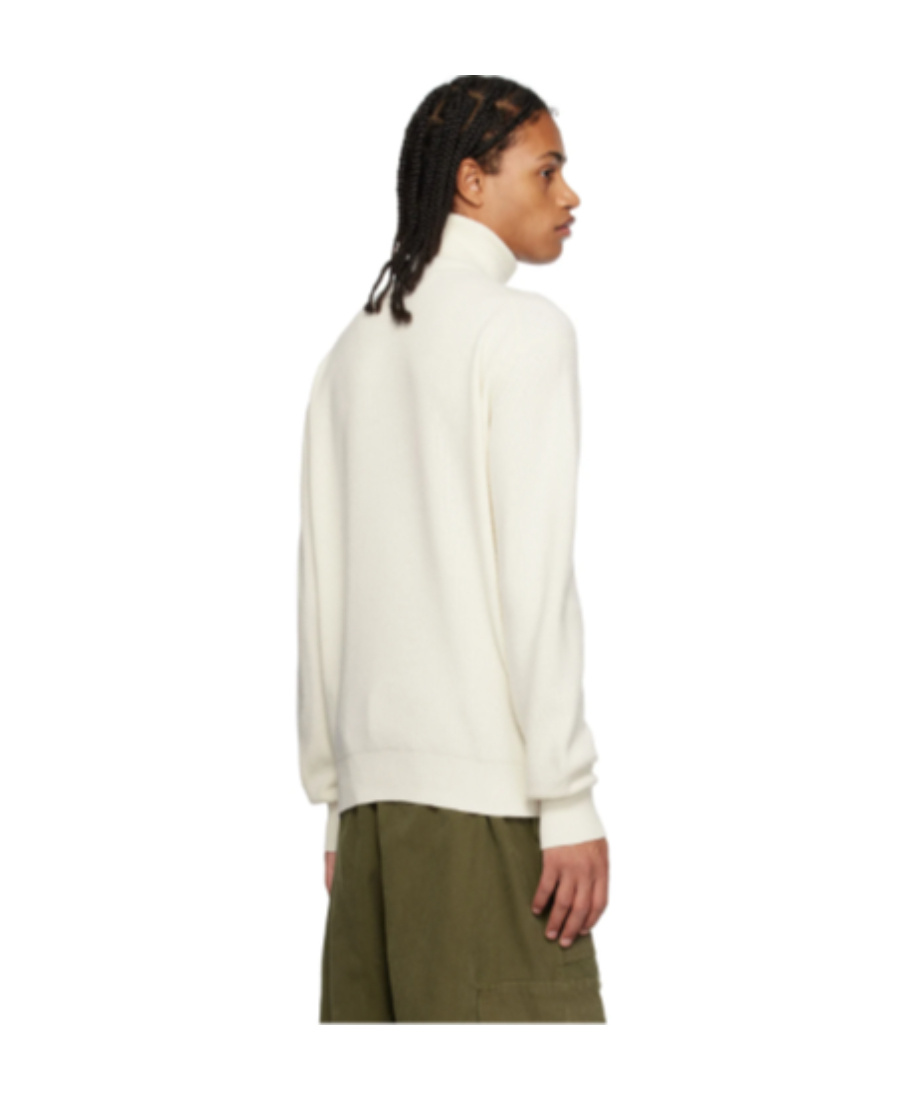 We11 Done Intarsia-knit Roll-neck Jumper In Neutral