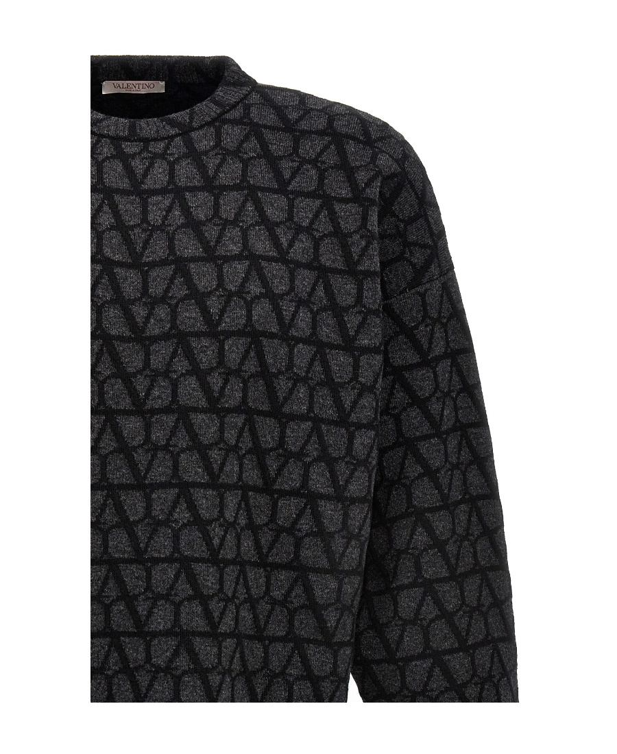 Valentino Toile Iconographe Sweater In Black