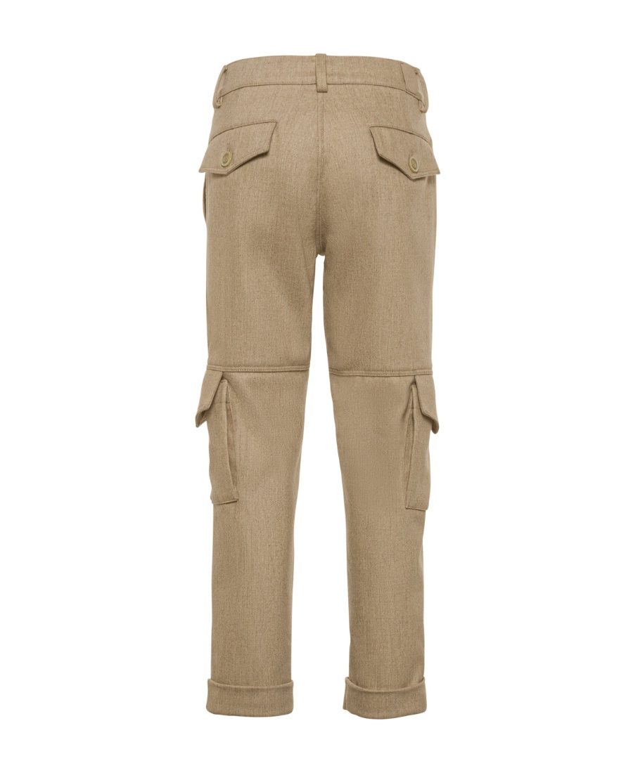 Eleventy Belt-loop Casual Pants In Brown