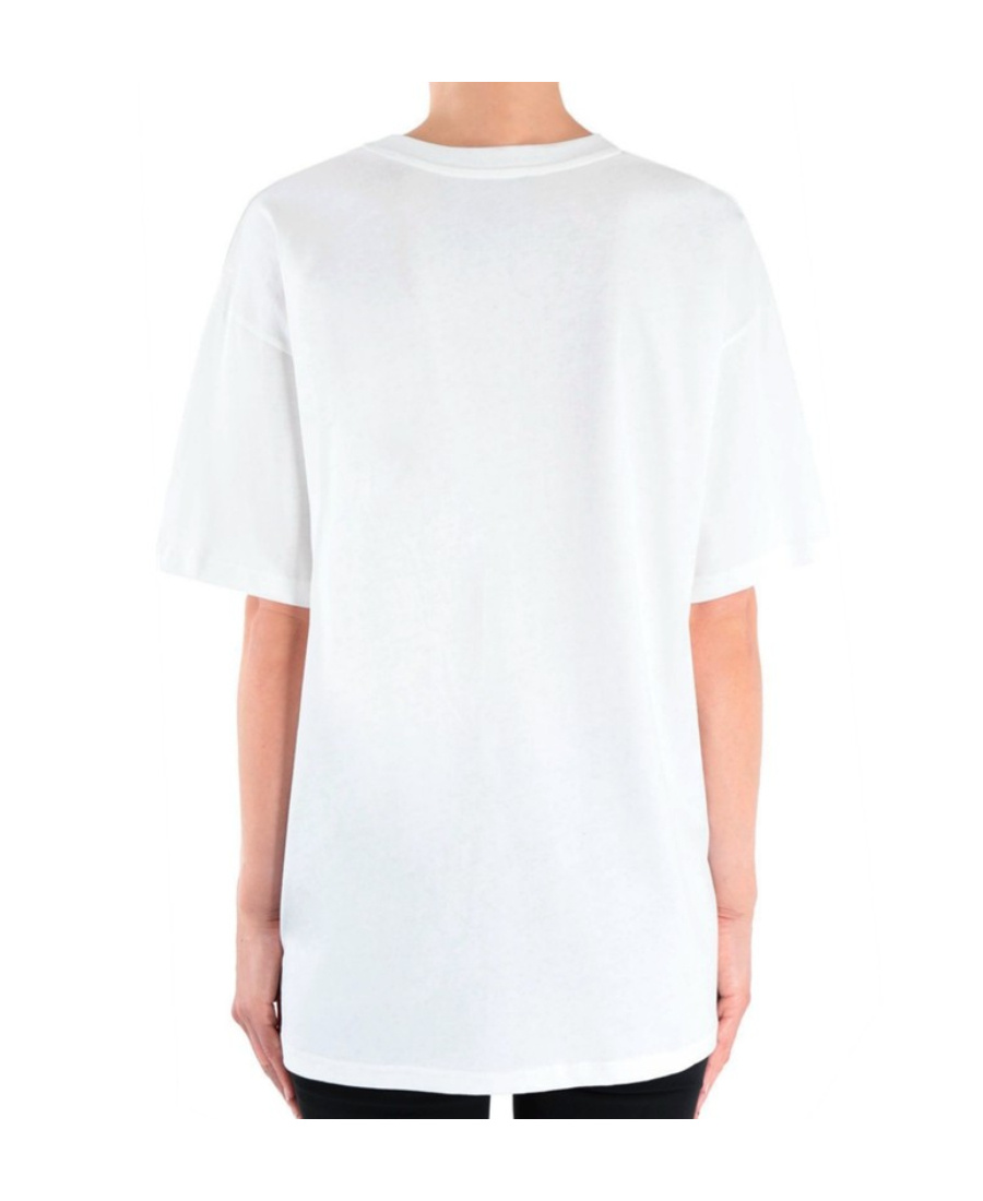 Moschino Cotton Pin Teddy Bear Short-sleeved T-shirt In White