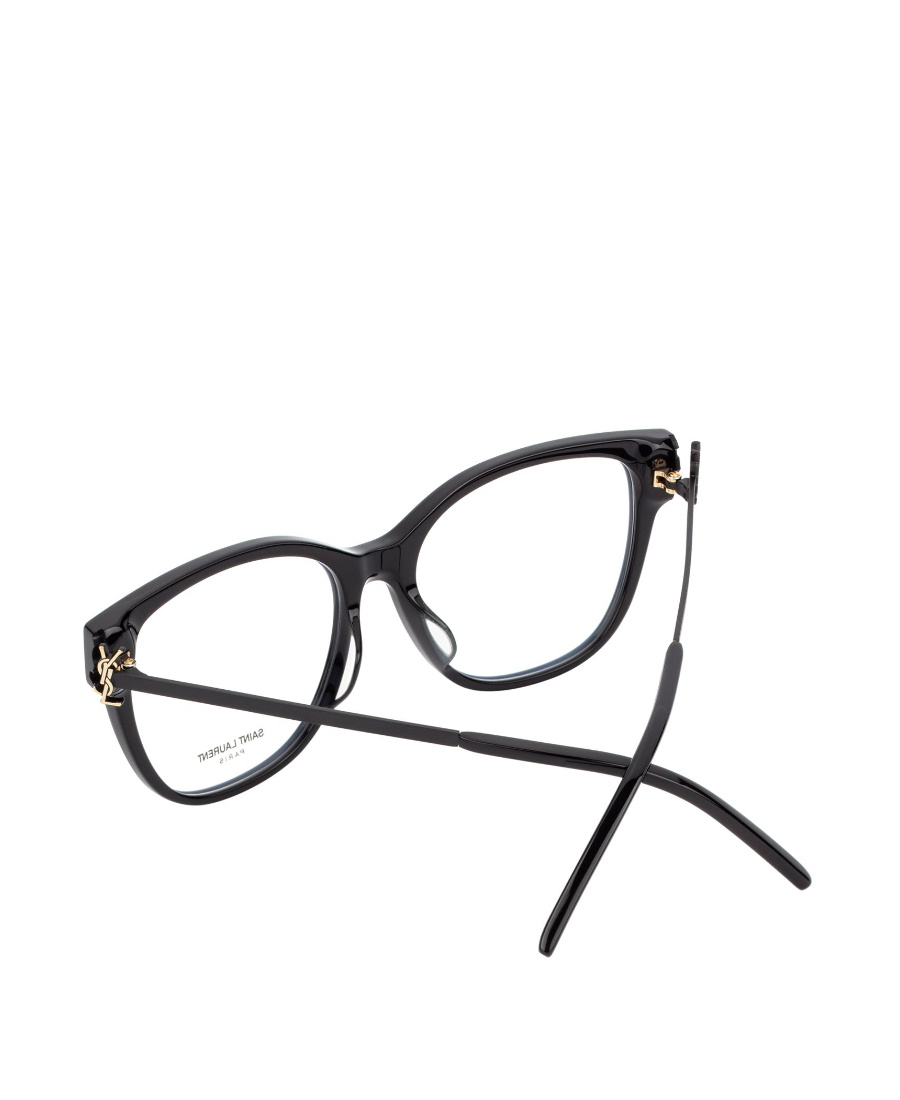 Saint Laurent Logo Flat Mirror In Black