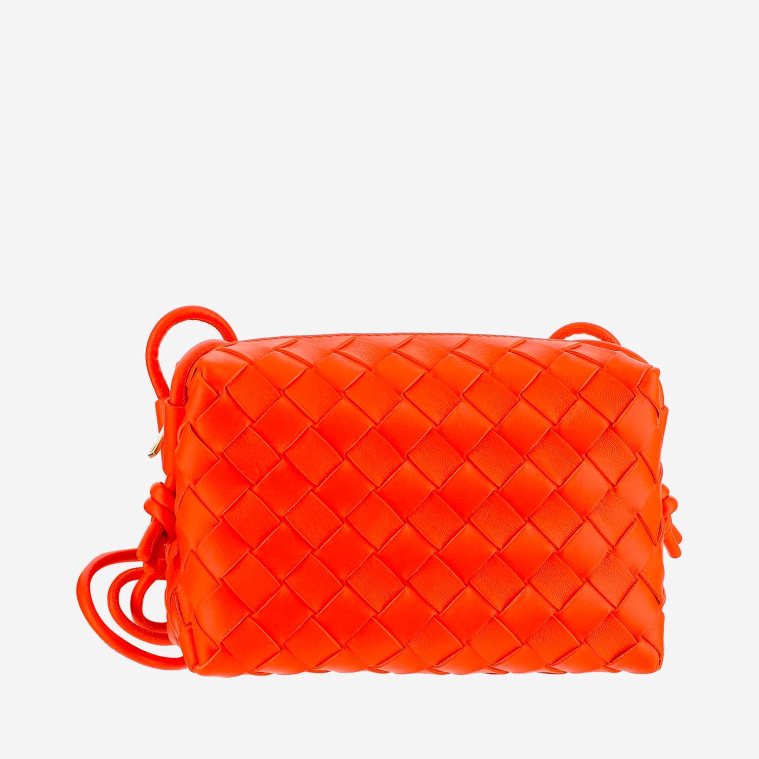 Bottega Veneta Mini Loop Camera Bag In Red