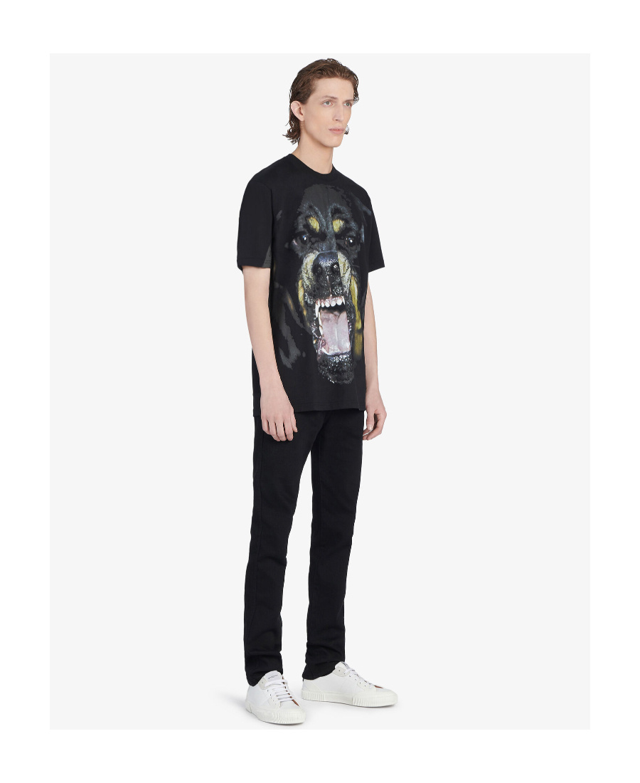 Givenchy Rottweiler Printed T-shirt In Black