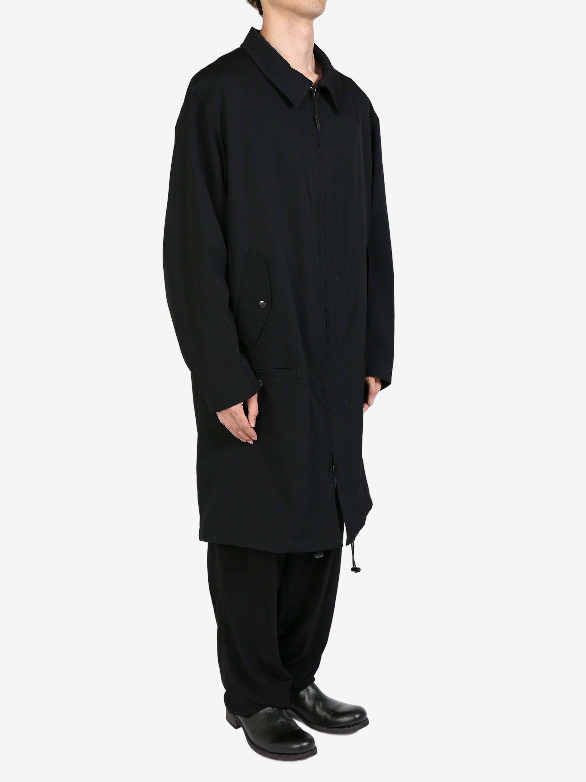 Shop Yohji Yamamoto Wool Jacket In Black