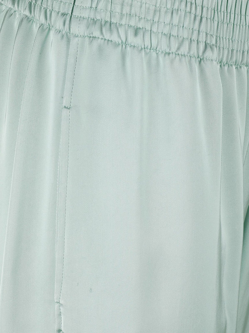 Fabiana Filippi Relaxed Wide-leg Trousers With Elasticated Waistband In Green