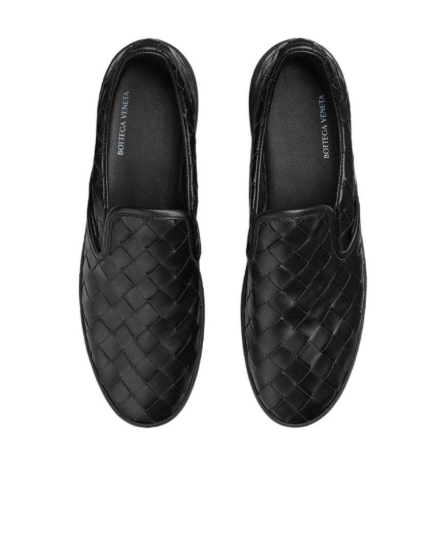 Shop Bottega Veneta Sawyer Sneaker In Black