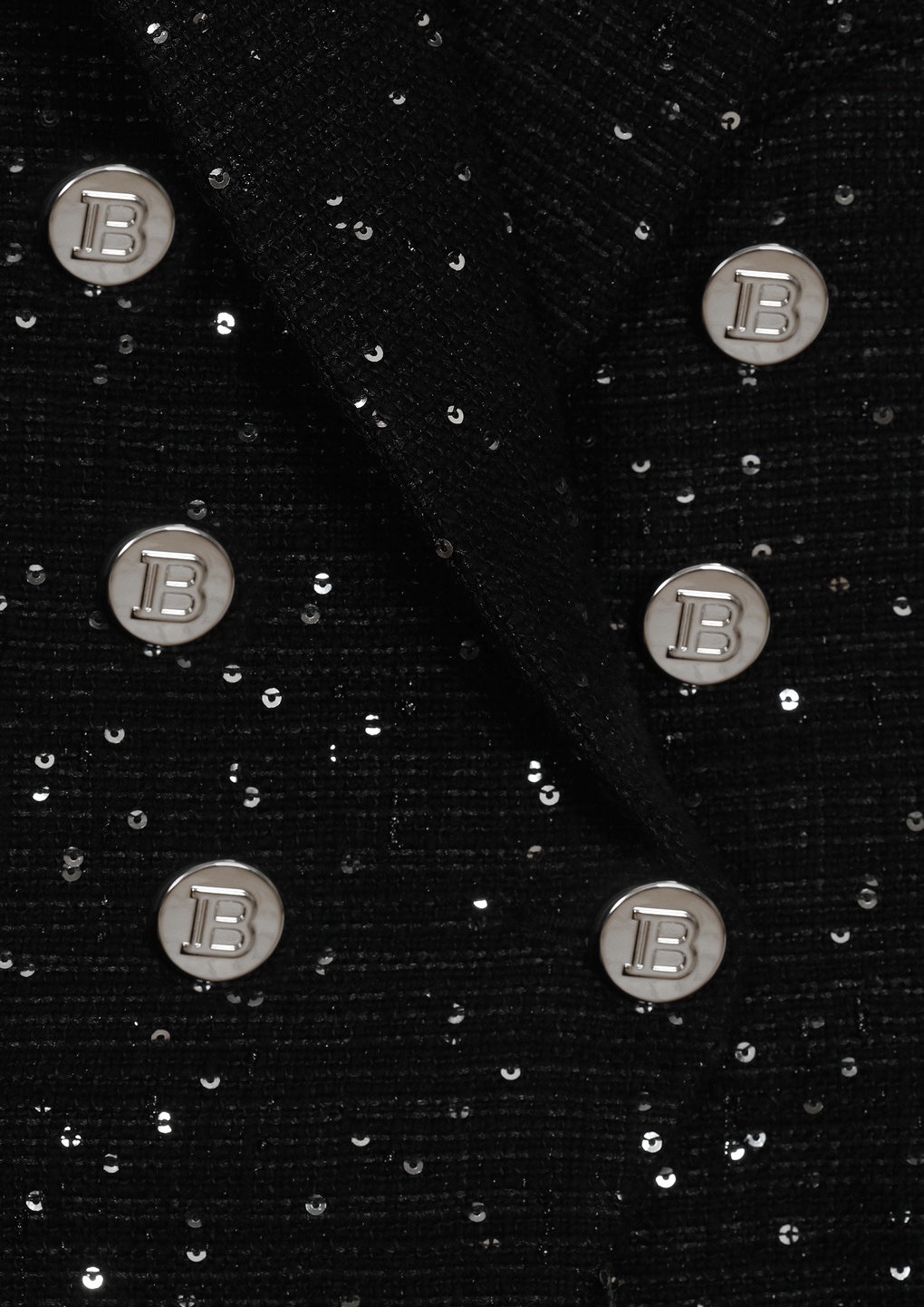 Balmain Double-breasted Blazer In Black