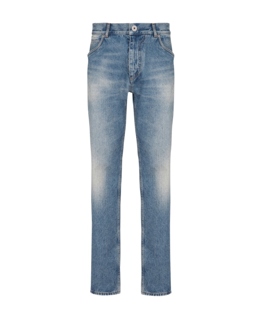 Balmain Mid-rise Straight-leg Jeans In Blue