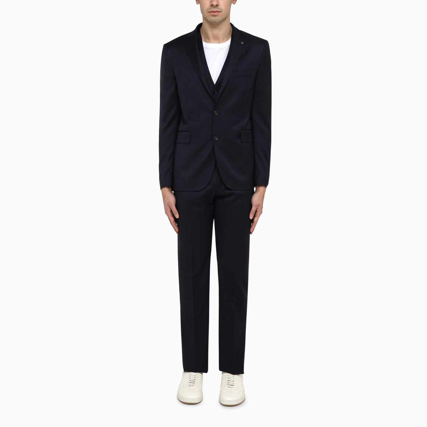 Shop Tagliatore Single-breasted Suit In Black