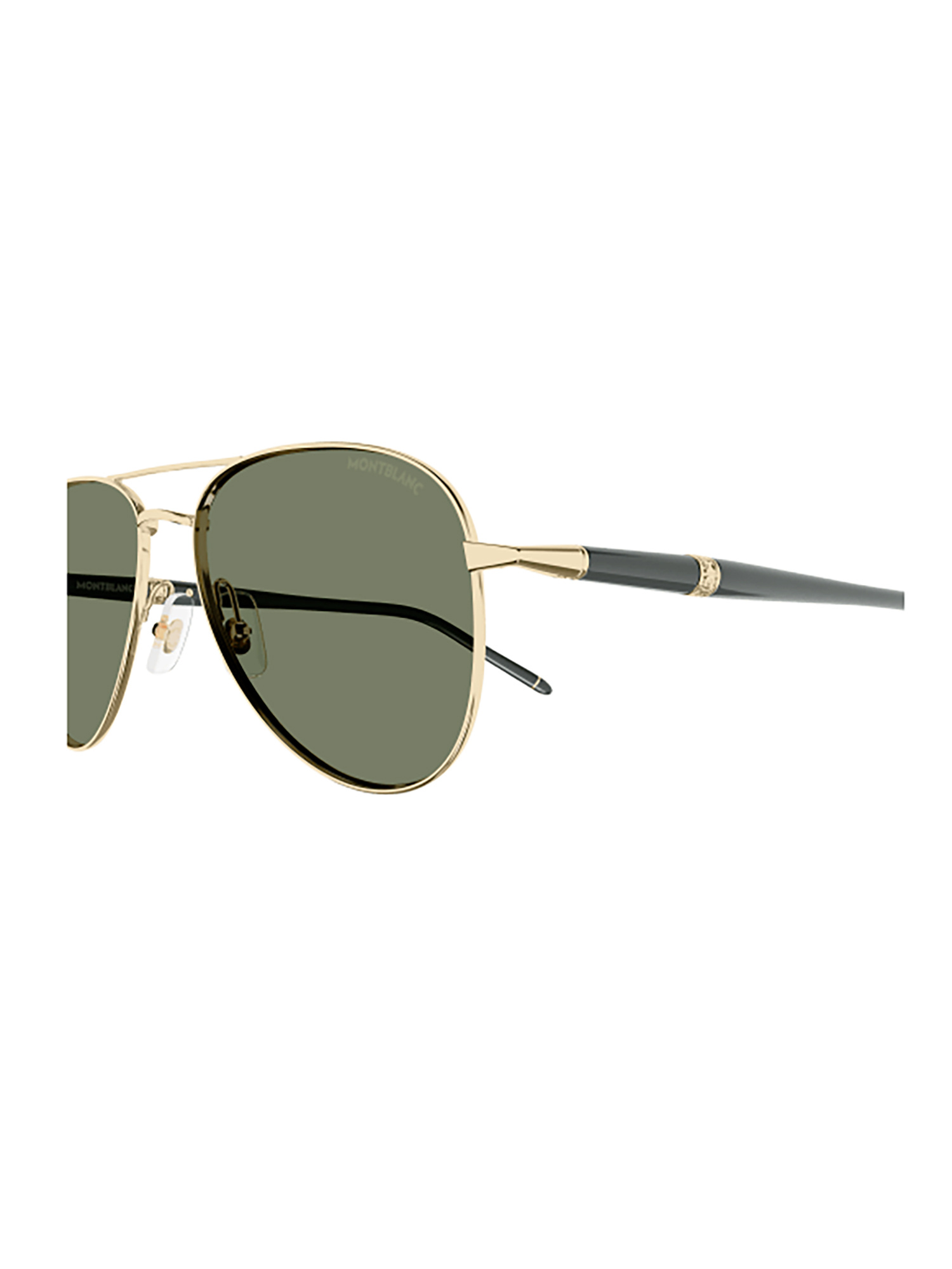 Montblanc Pilot-frame Sunglasses In Green