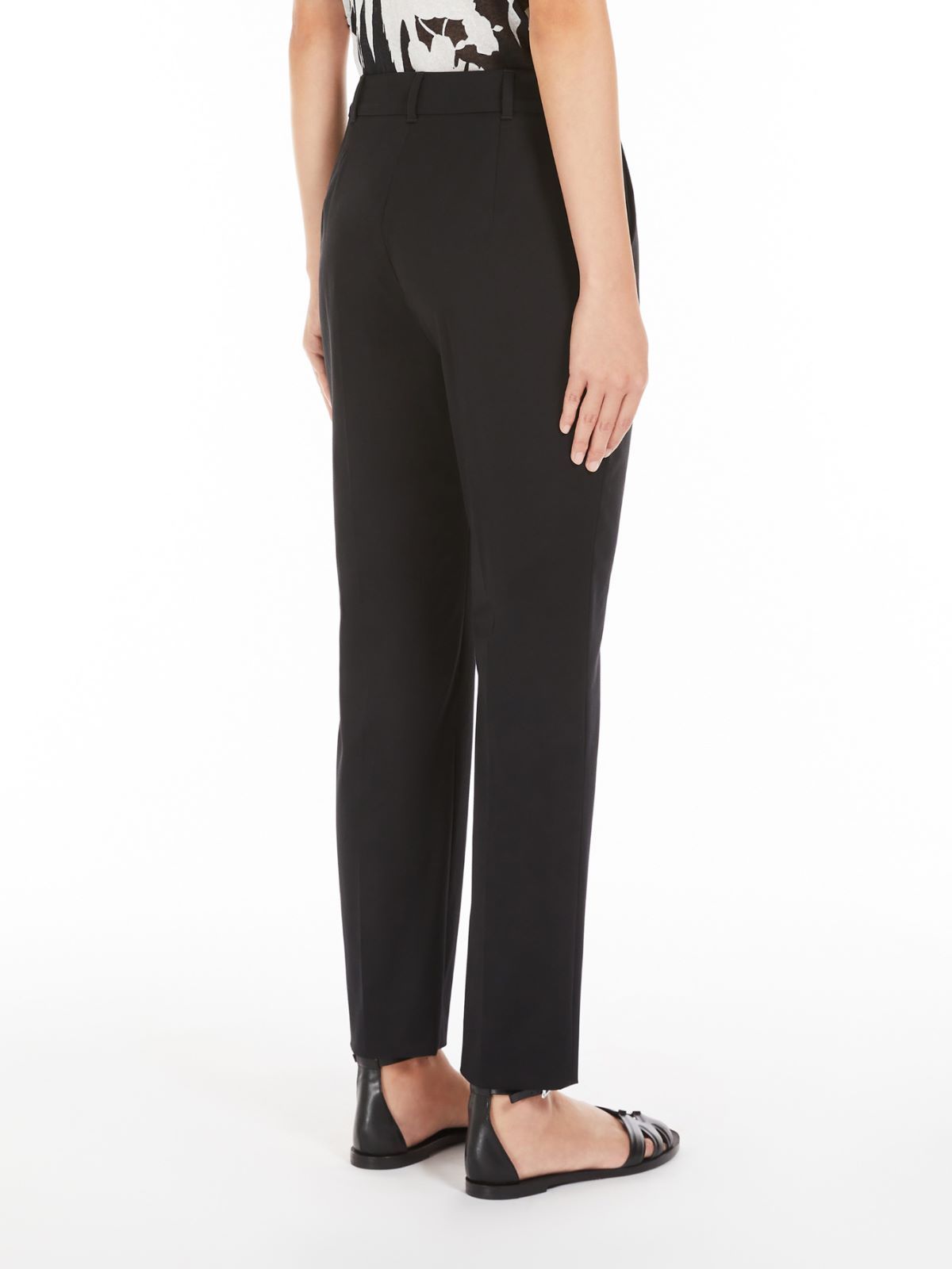 Max Mara Belt-loop Casual Pants In Black