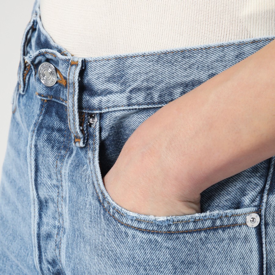 FRAME WIDE-LEG THE LAX JEANS WITH WASHED EFFECT
