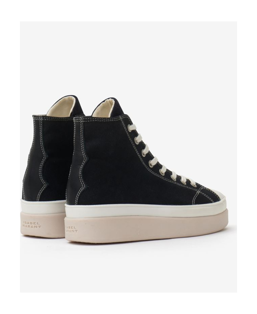 Isabel Marant Lace-up High-top Sneakers In Black