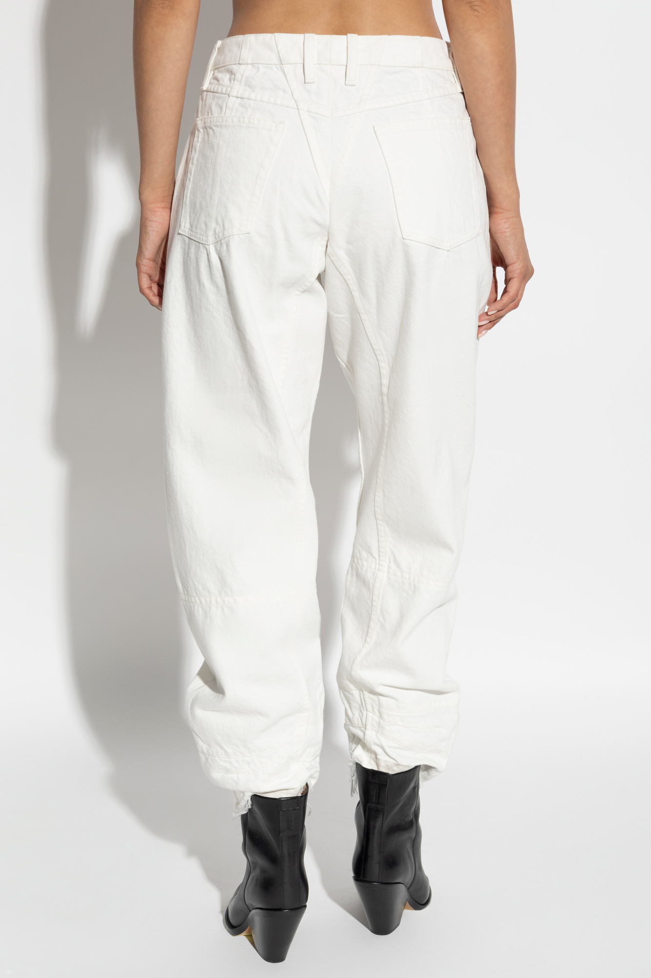 Jil Sander Mid-rise Tapered Jeans In White