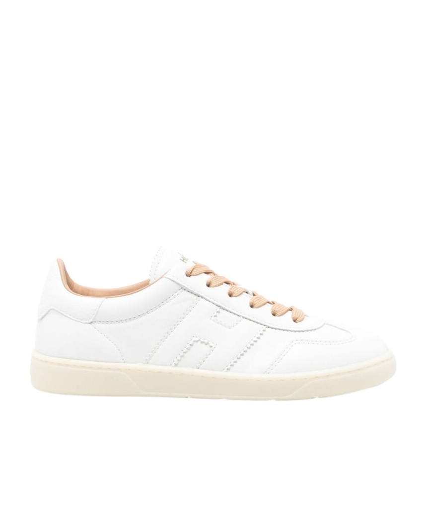Hogan Low-cut Lace-up Sneakers In White