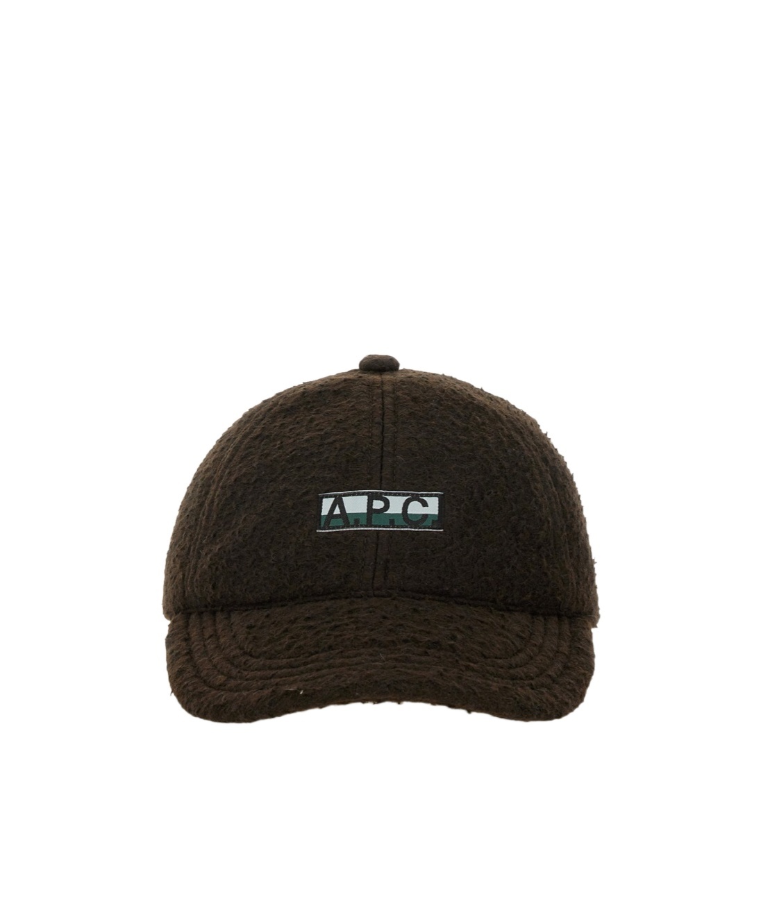 Apc A.p.c. Logo Patch Brushed Cap In Brown