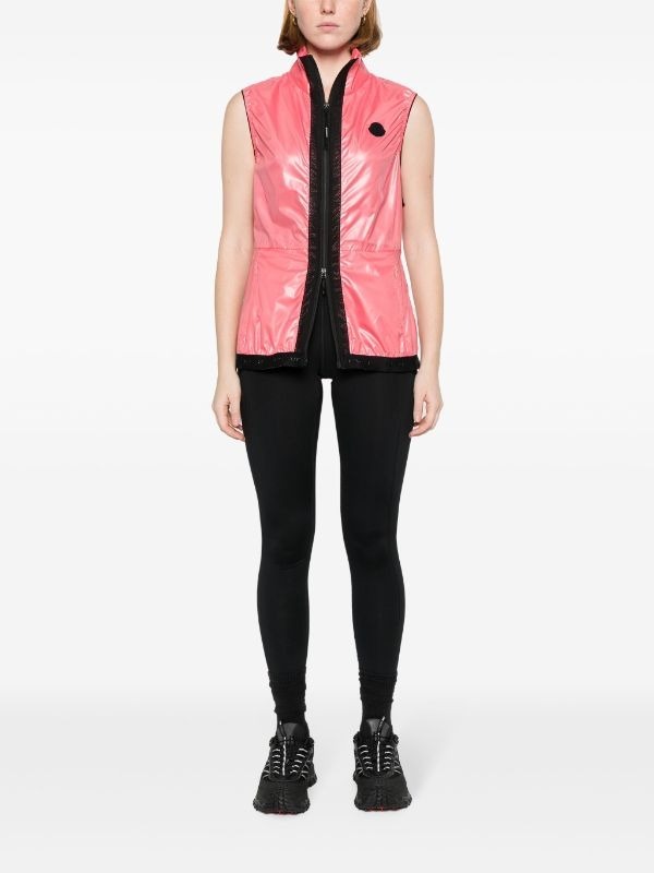 Moncler Quilted Puffer Jacket In Pink