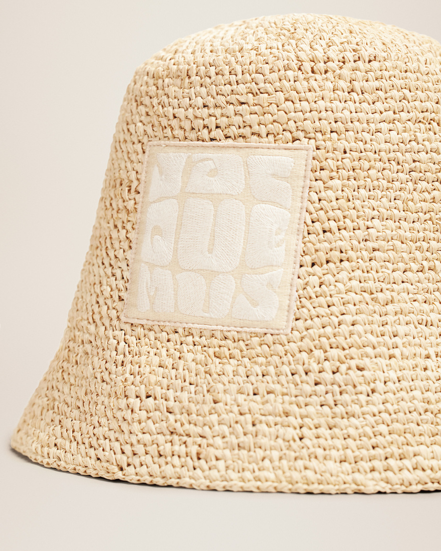 Jacquemus Le Bob Ficiu Bucket Hat In Nude