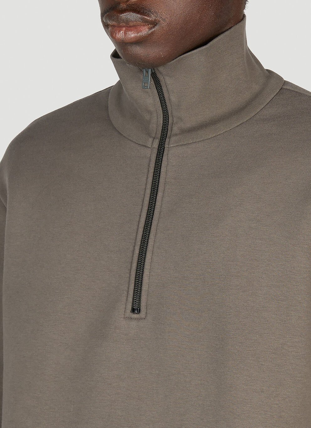 Acne Studios Zip Sweater In Gray