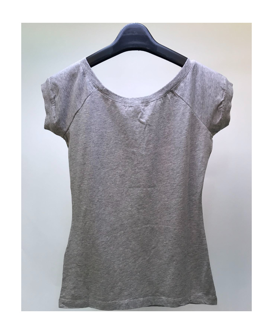 Iceberg Printed T-shirt With Round Neck And Short Sleeves In Gray