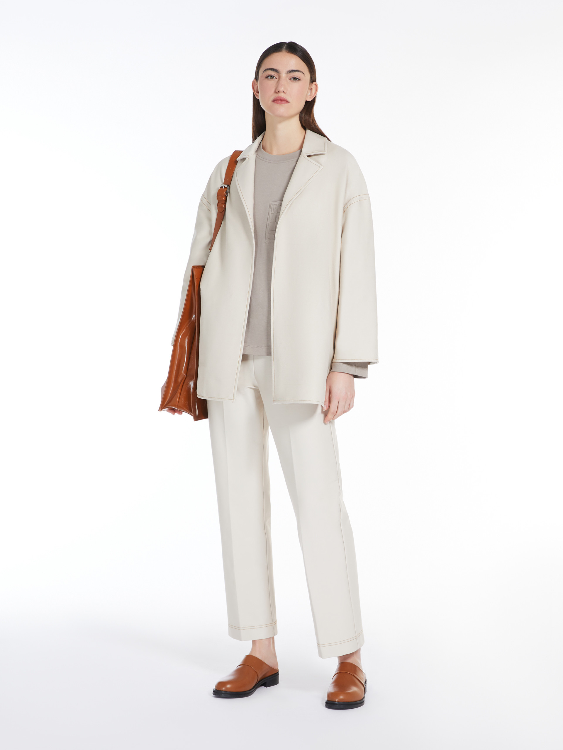 Max Mara Lapel Casual Jacket In White