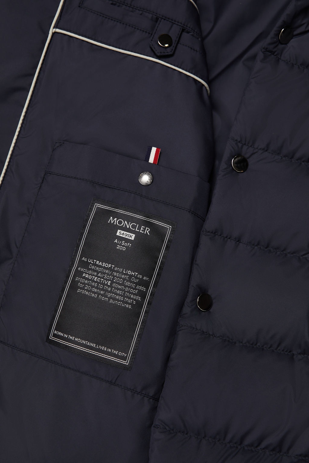 Shop Moncler Malinvern Down Jacket In Blue
