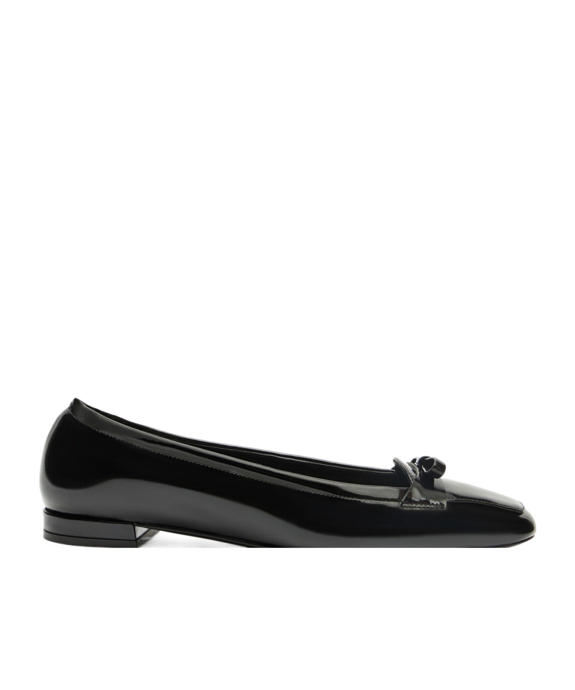 Stuart Weitzman Square-toed Ballet Shoes In Black