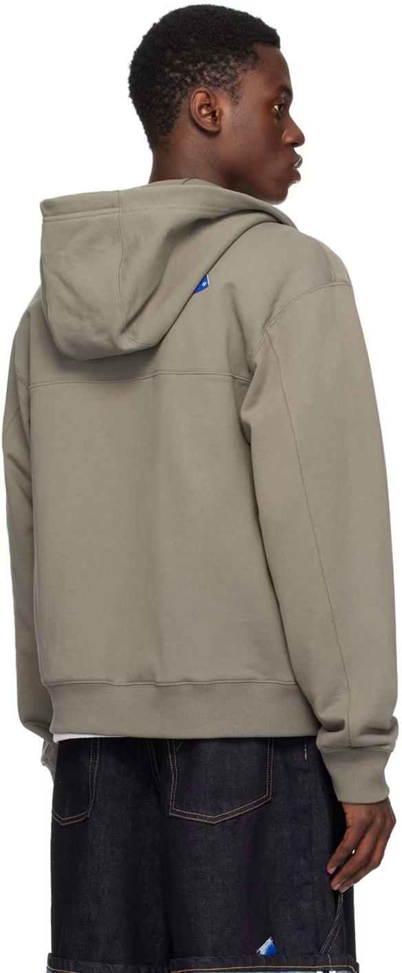 Ader Error Zipper Casual Jacket In Gray