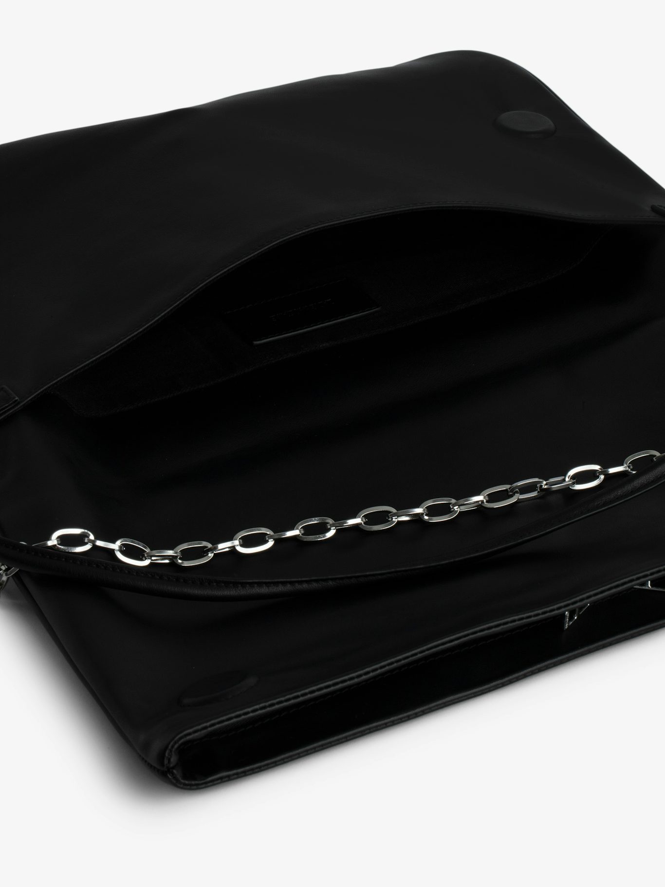 Shop Zadig & Voltaire Large Rock Eternal Clutch Bag In Black