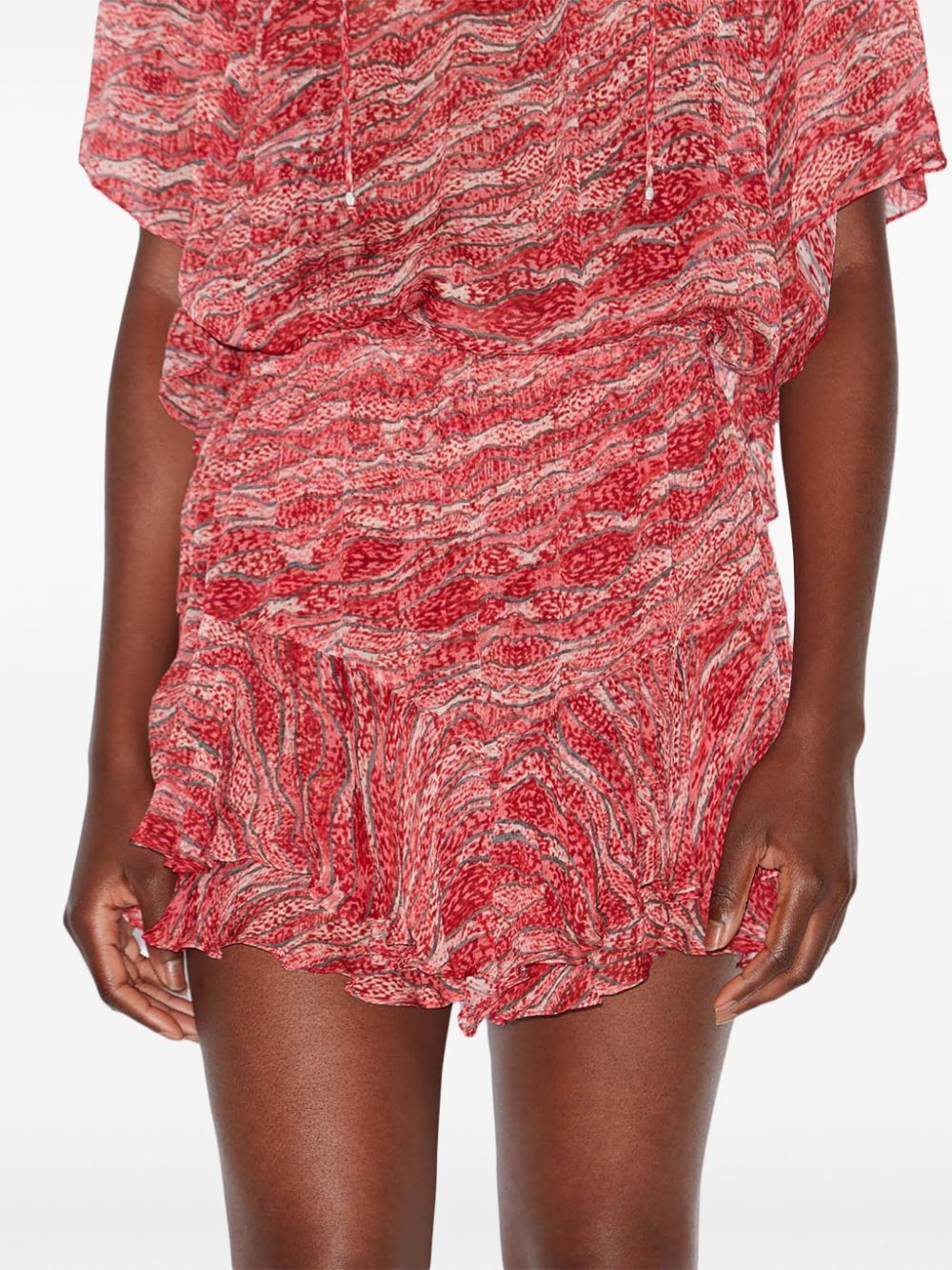 Isabel Marant Étoile Isabel Marant Etoile Fuchsia Printed Sornel Shorts In Red