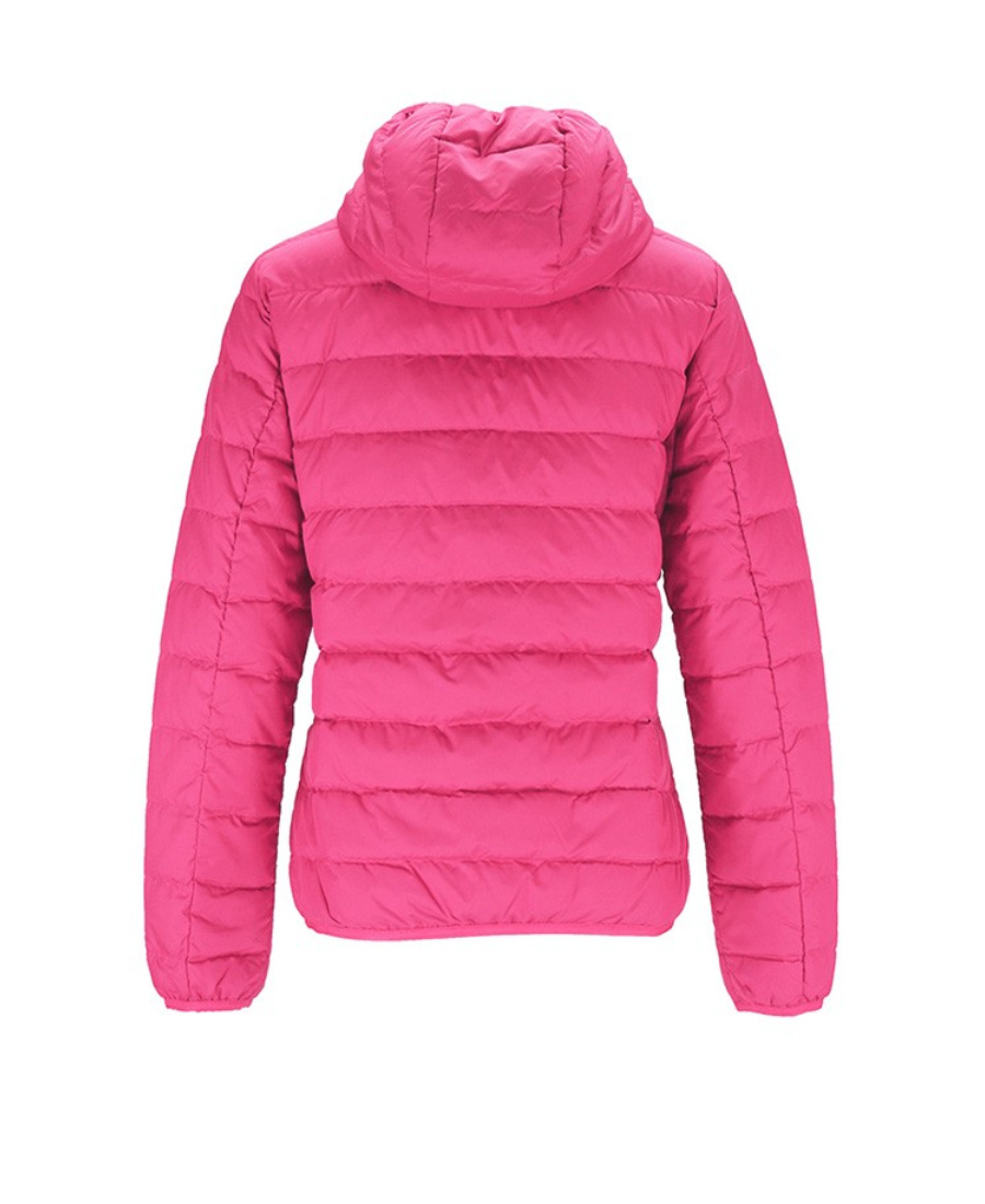 EA7 LOGO HOODED DOWN JACKET