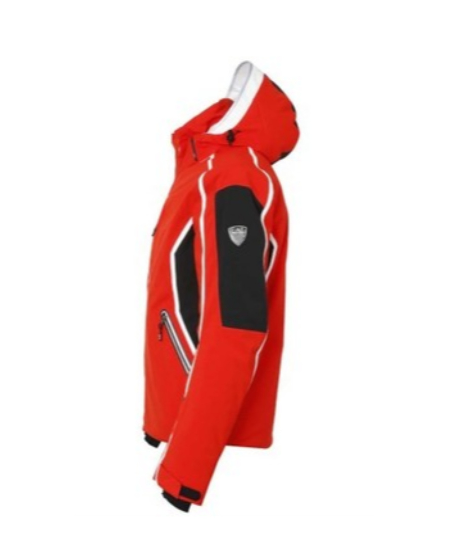 Ea7 Logo Details Casual Jacket In Red