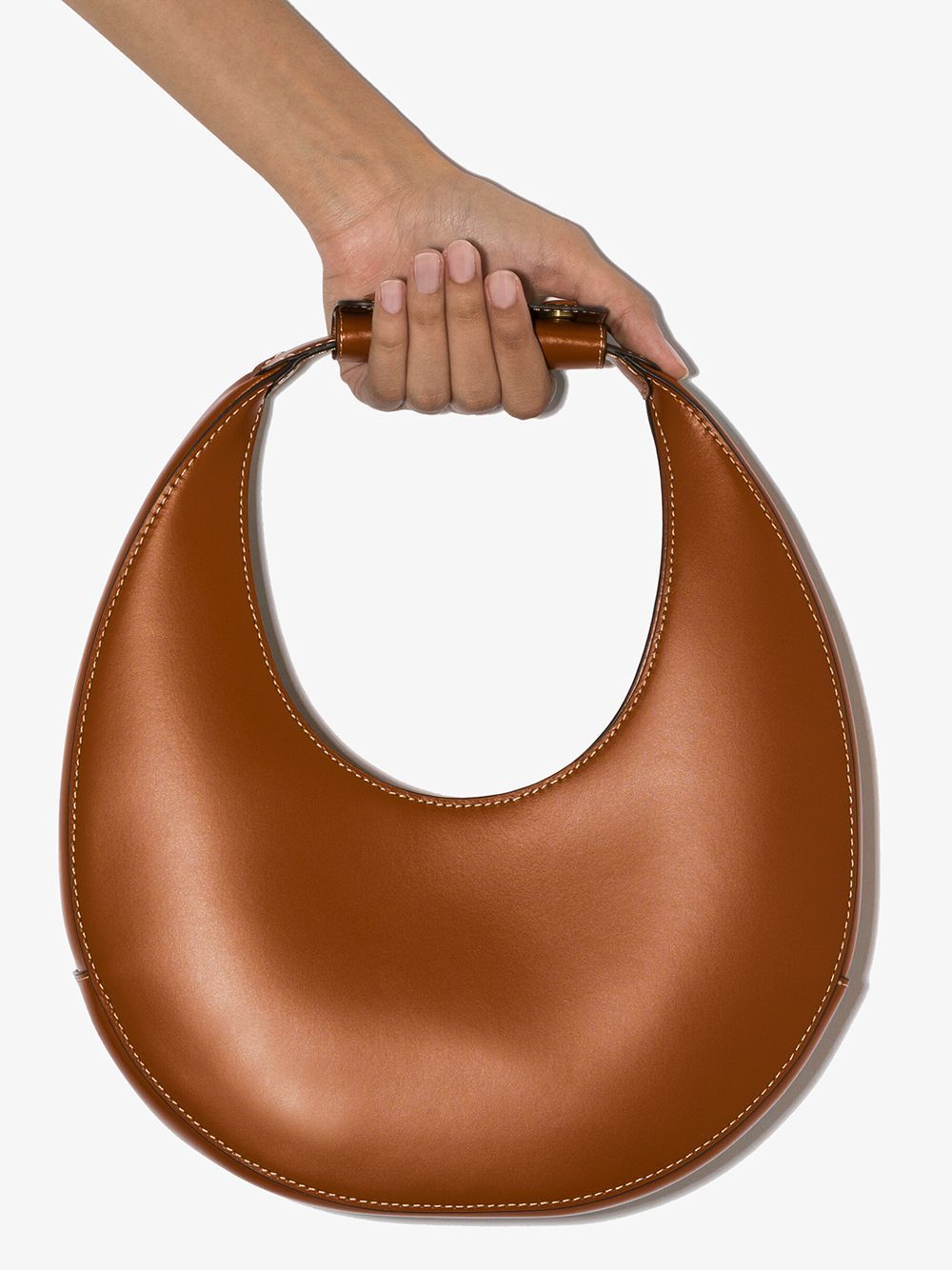 Staud Moon Tote Bag In Brown