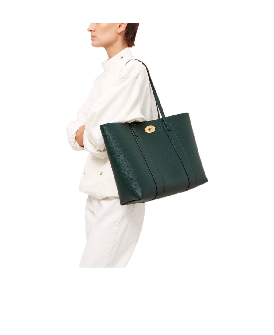Mulberry Bayswater Twist-lock Small Tote Bag In Black