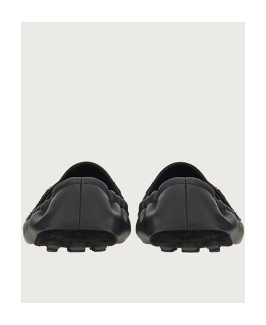 Ferragamo Nomadic Stories Leather Loafers In Black