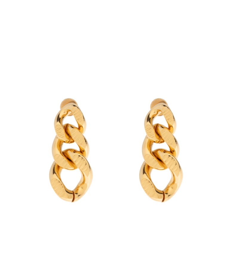 Jil Sander String Earrings In Gold