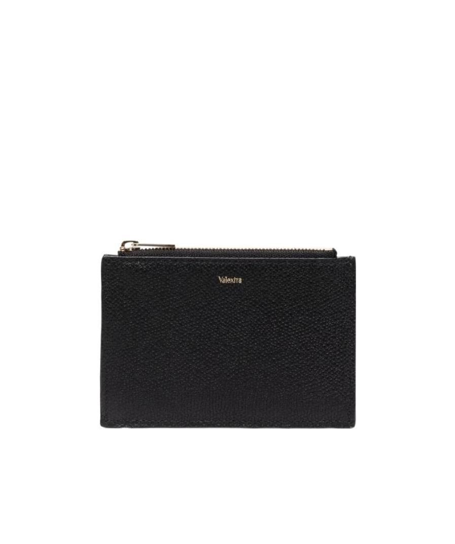 Valextra Leather Wallet In Black
