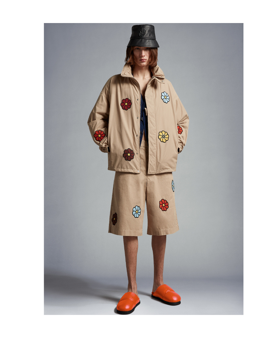 Moncler Delamont Short Style Down Jacket In Nude