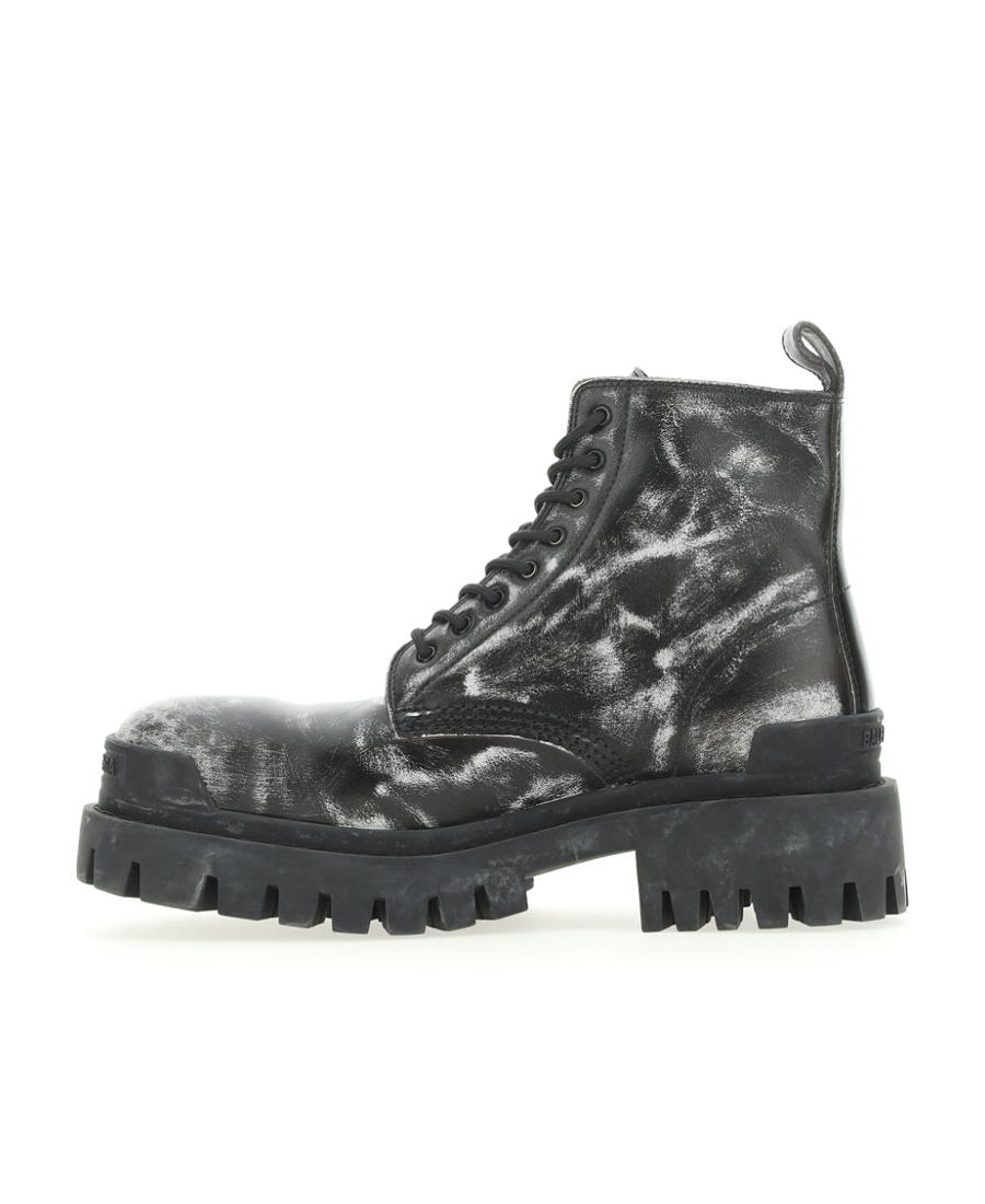 Balenciaga Imitation Of Old Effect Boots In Black