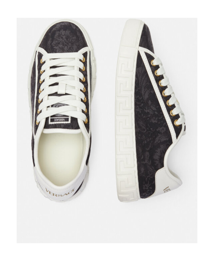 Versace Greca Barocco Sneakers In White