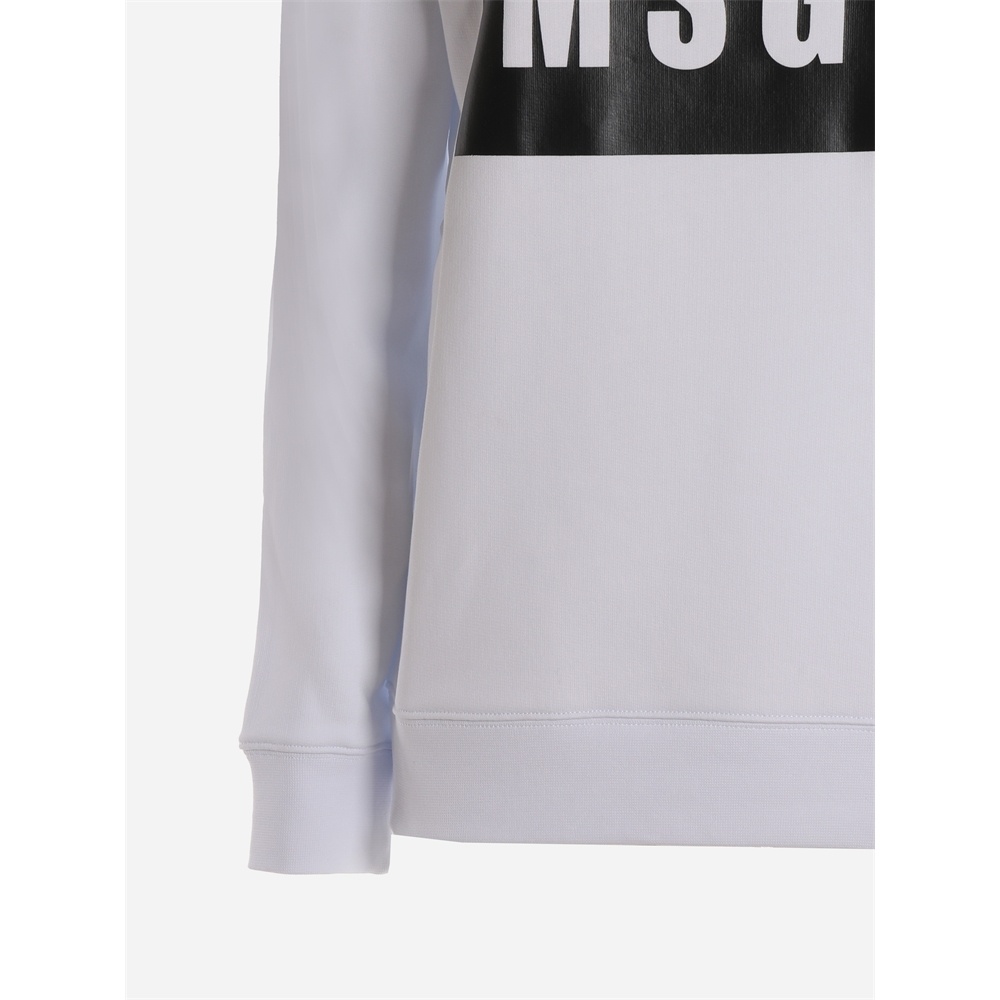 Msgm Printed French Cotton-terry Sweatshirt