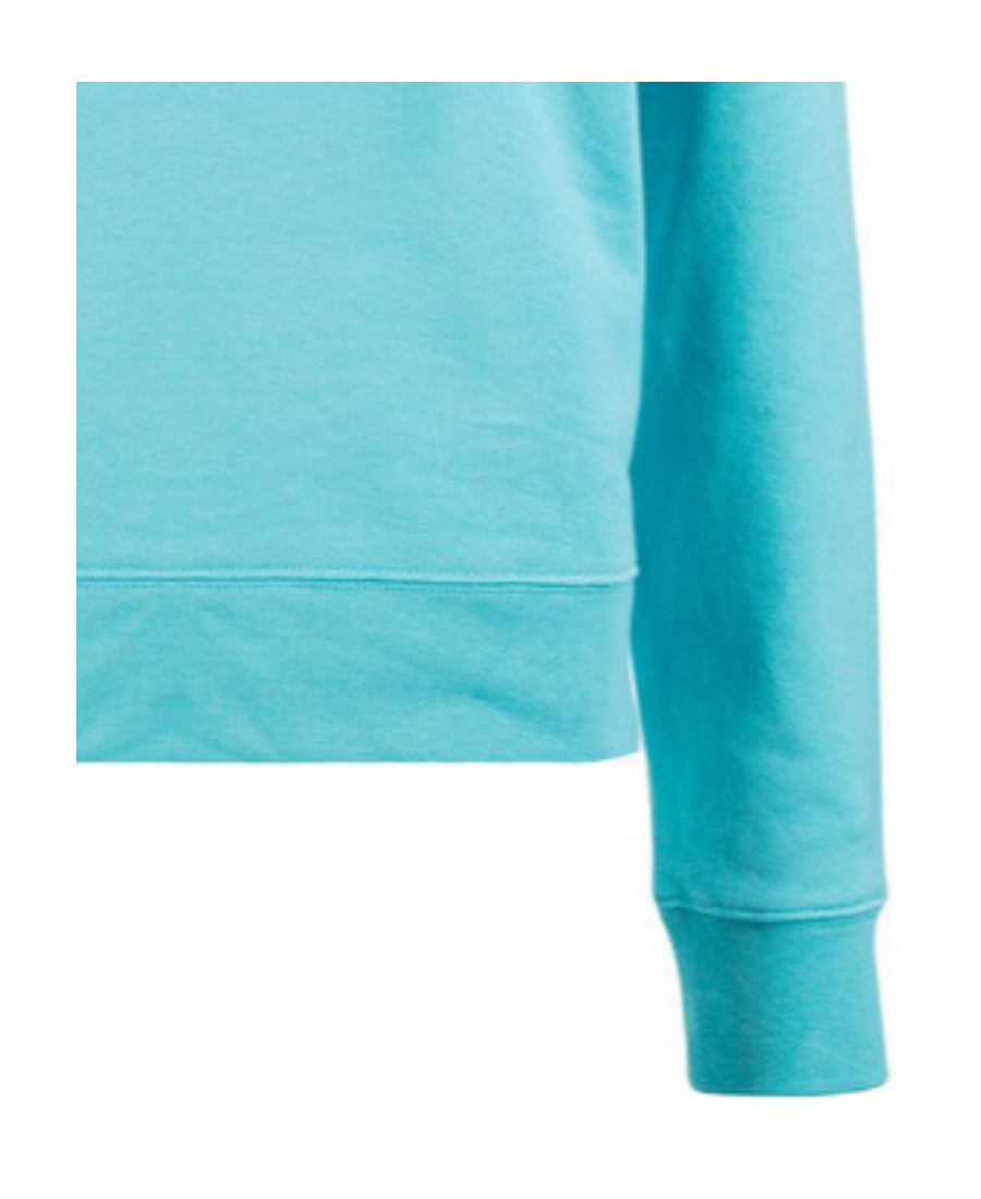 Msgm Logo Hoodie In Blue