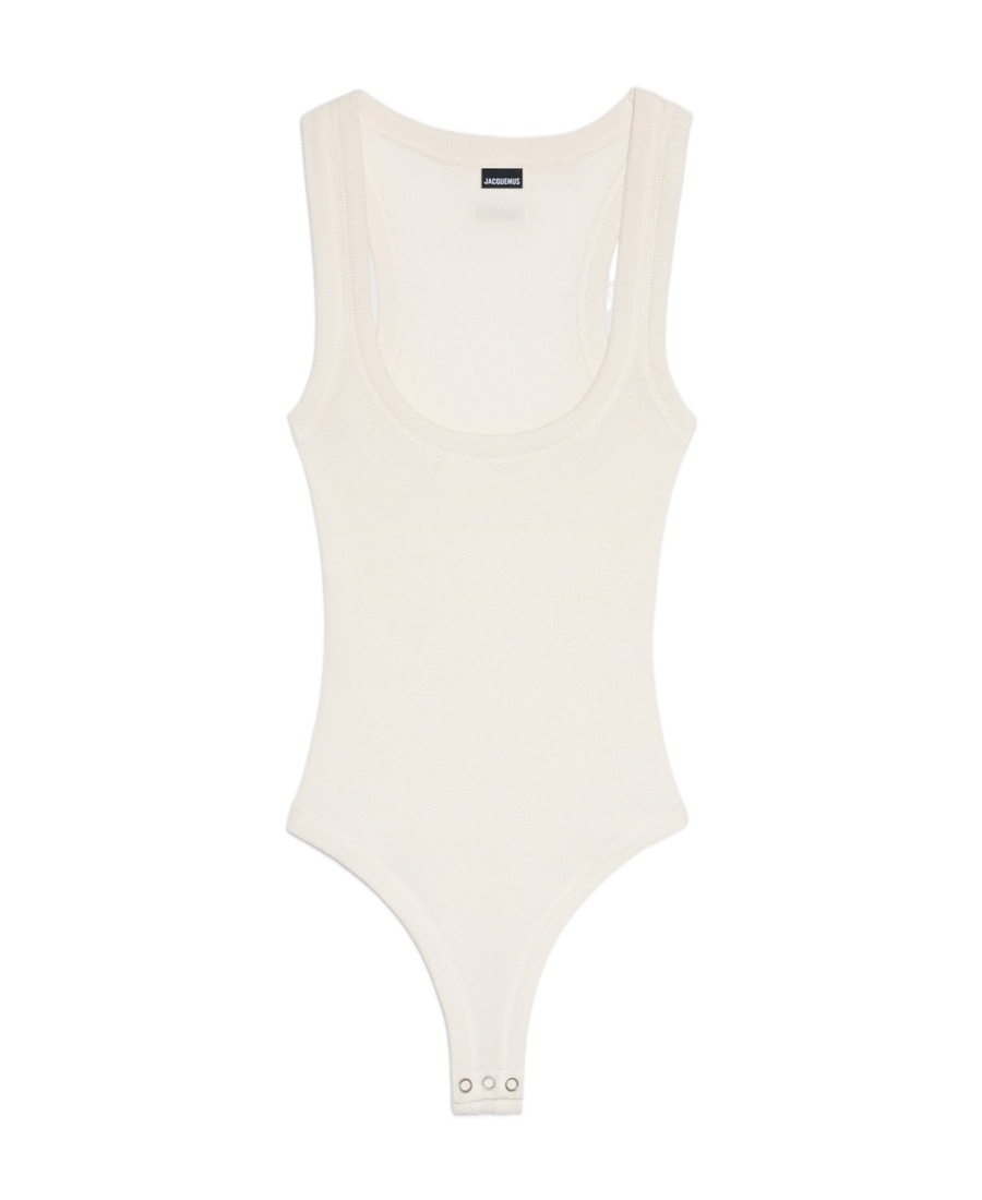 JACQUEMUS JACQUEMUS RIBBED SLEEVELESS BODYSUIT