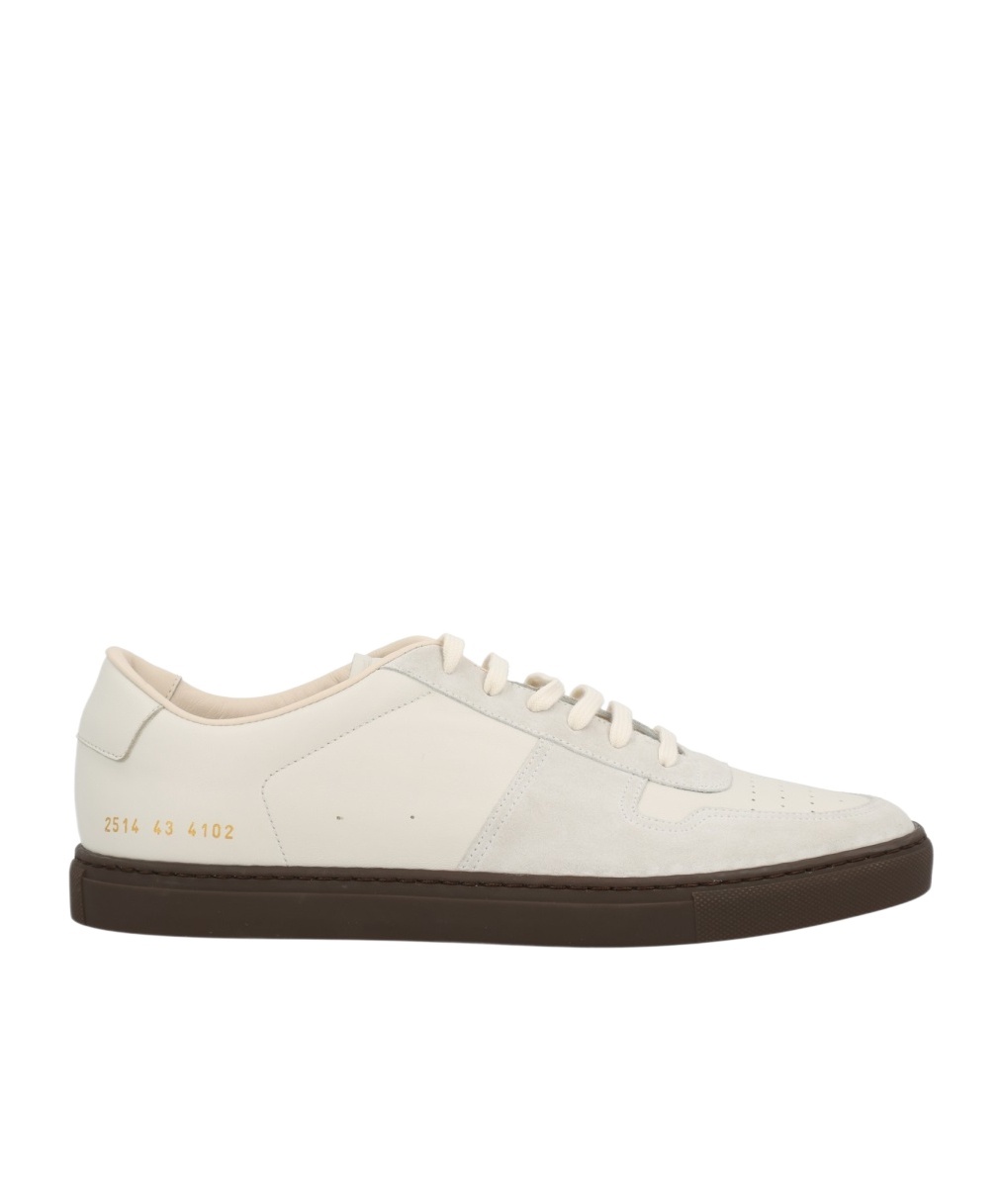Common Projects Minimalist Low-top Sneakers With Contrasting Sole In Animal Print