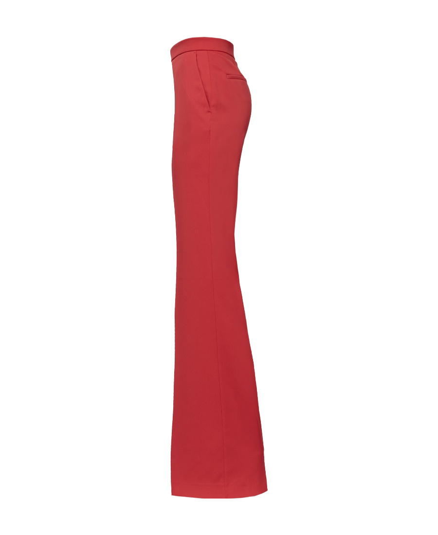Shop Pinko Flared Tailored Trousers In Red