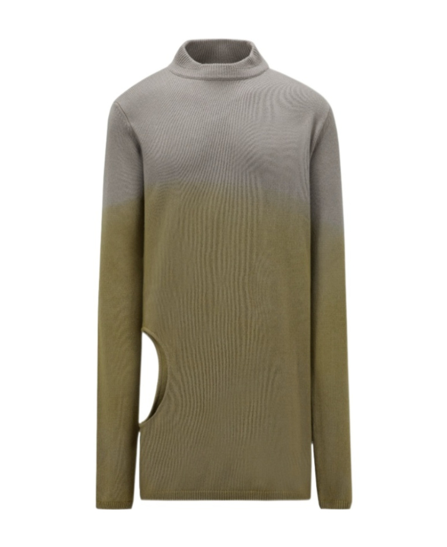 Moncler X Rick Owens X Rick Owens Cut-out Jumper In Green