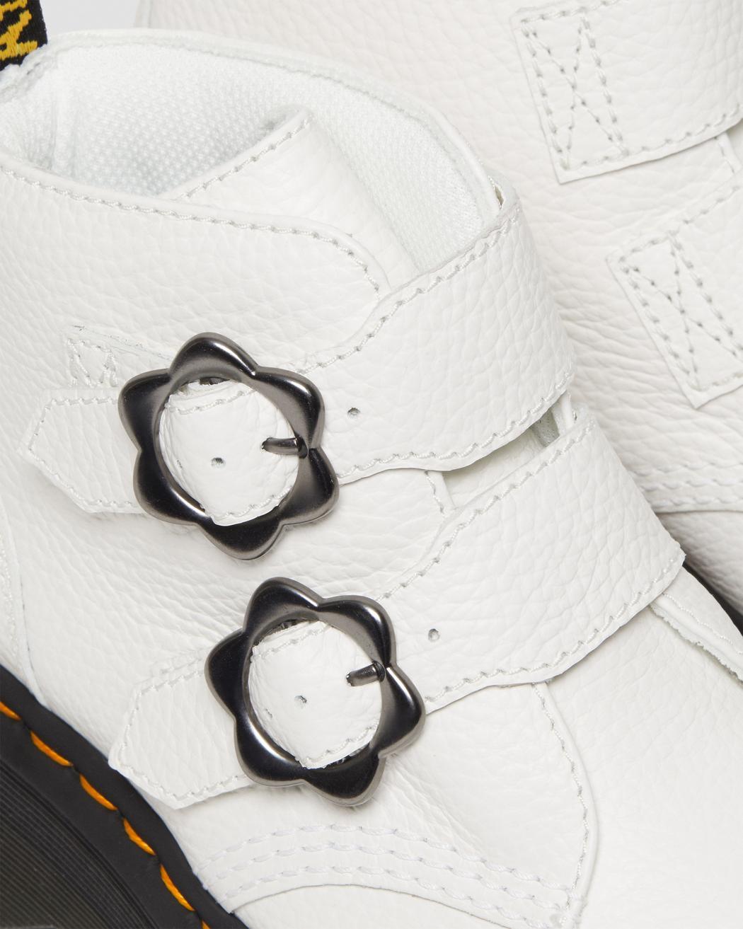 Dr. Martens' Thick-soled Short Boots In White