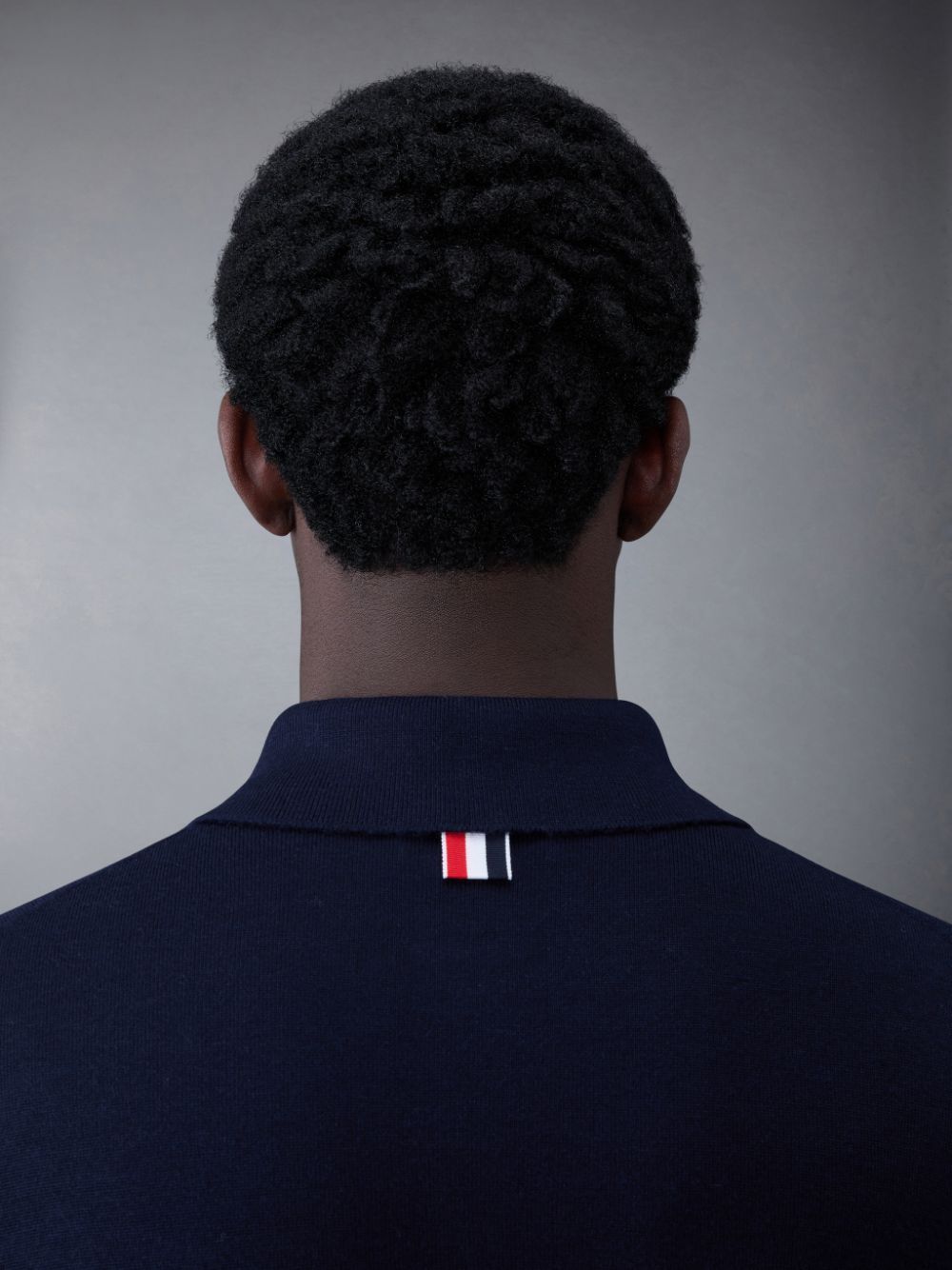 Shop Thom Browne Contrasting Stripe-trim Knit Cardigan In Blue