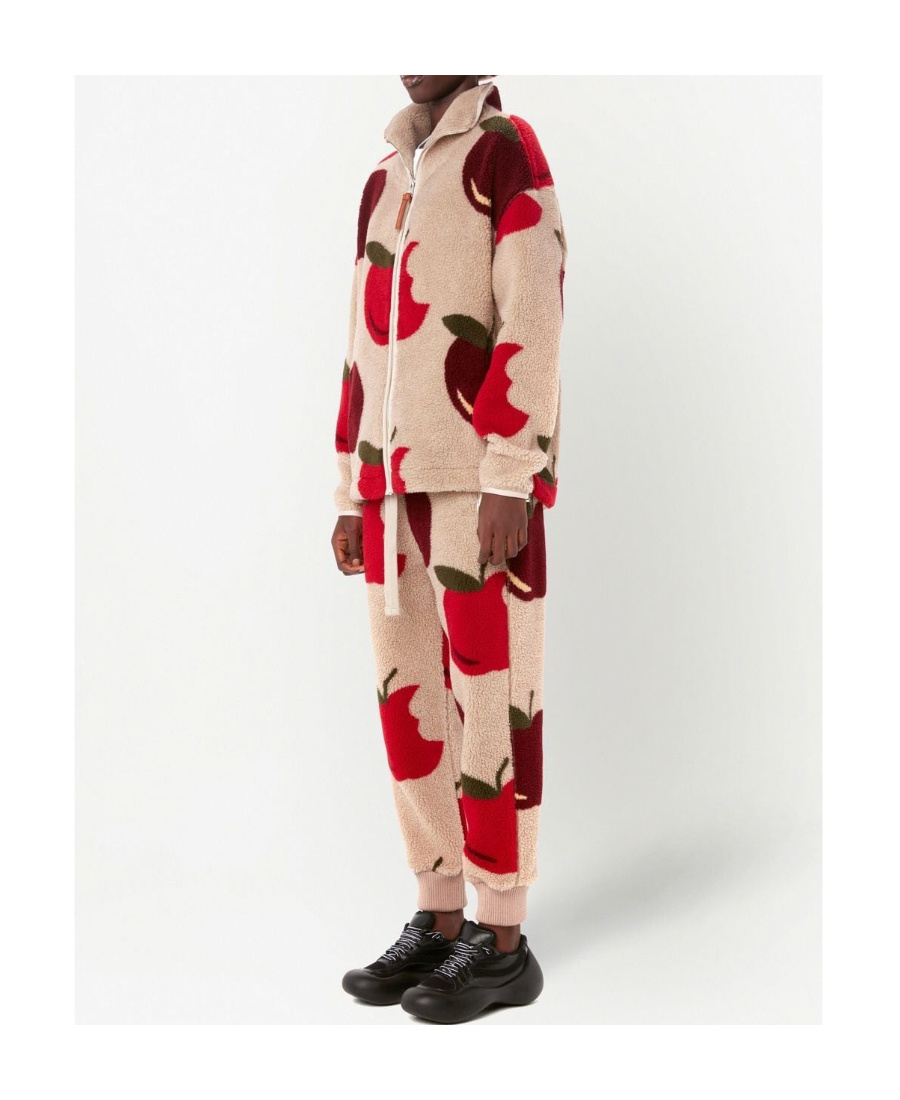 Jw Anderson Zip-fastening Fleece-texture Jacket In Nude