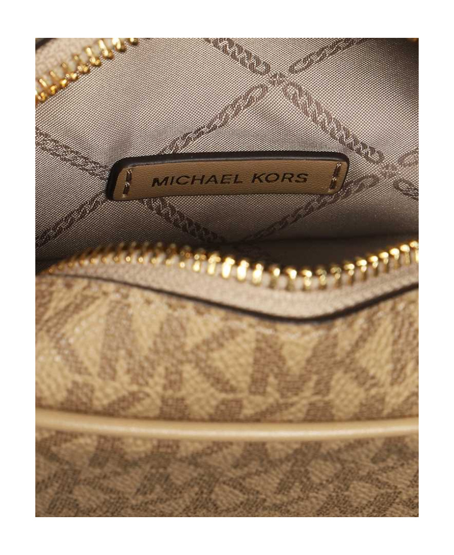 Michael Kors Chain-link Decorative Cross-body Bag In Brown